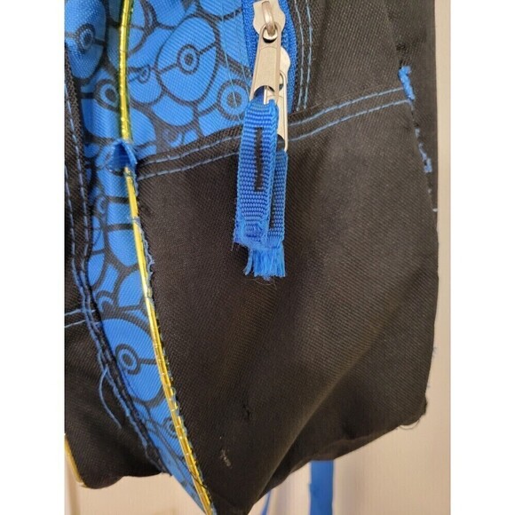 Pokemon Backpack Book Bag Nintendo Kids School Pikachu FAB Starpoint Black Blue - Picture 9 of 12